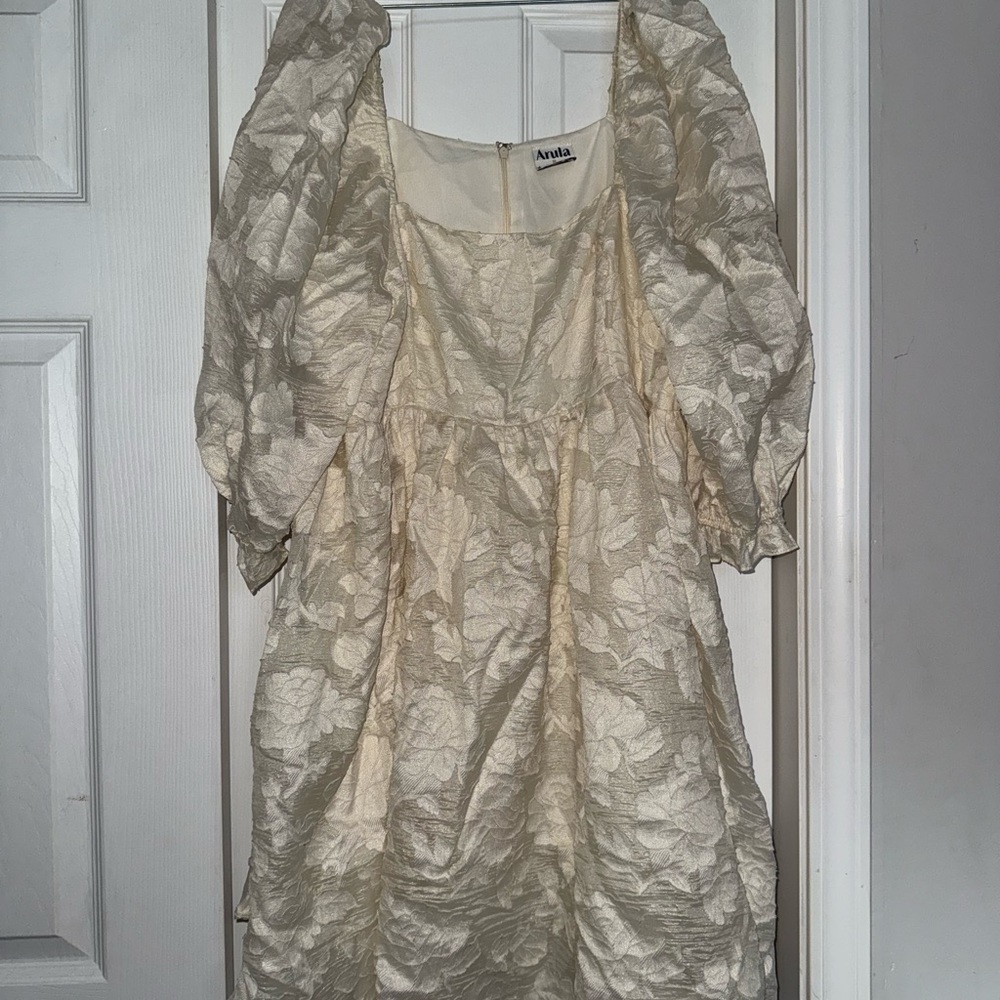 Arula Rae Jacquard Babydoll Dress